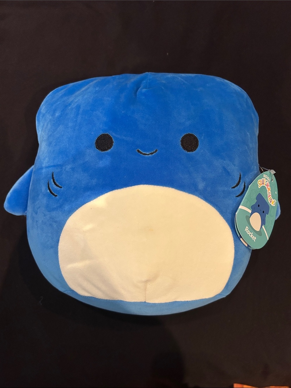Squishmallows Blue Hammerhead Shark “Rocket” Plush with Cream Belly - 10”